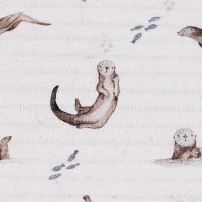 Jersey | Küstenliebe Christiane Zielinski | Robben Streifen hellbeige